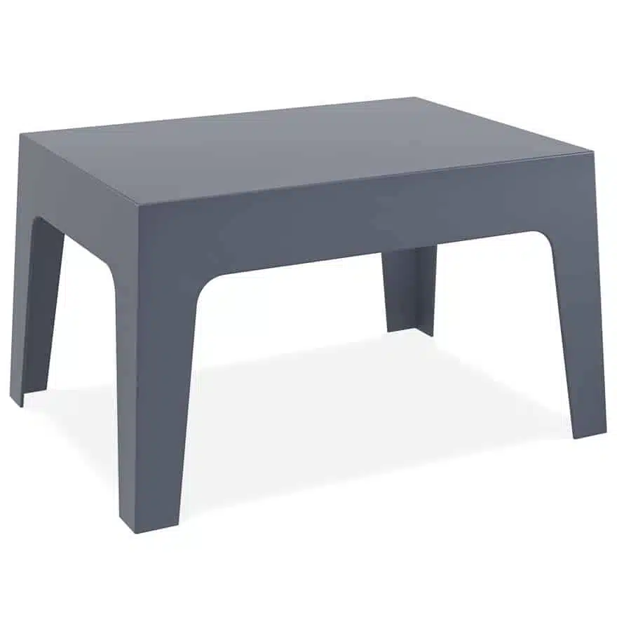 Table basse ‘MARTO’ gris foncé en matière plastique