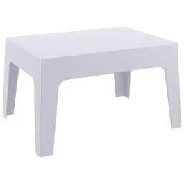 Table basse ‘MARTO’ grise claire en matière plastique