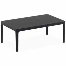 Table basse de jardin ‘DOTY’ noire design – 100×60 cm