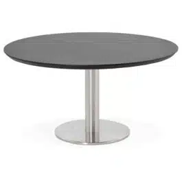 Table basse lounge AGUA noire – Ø 90 cm