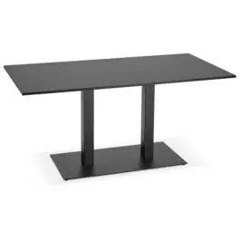 Table / bureau design ‘AUSTIN’ noir – 160×80 cm
