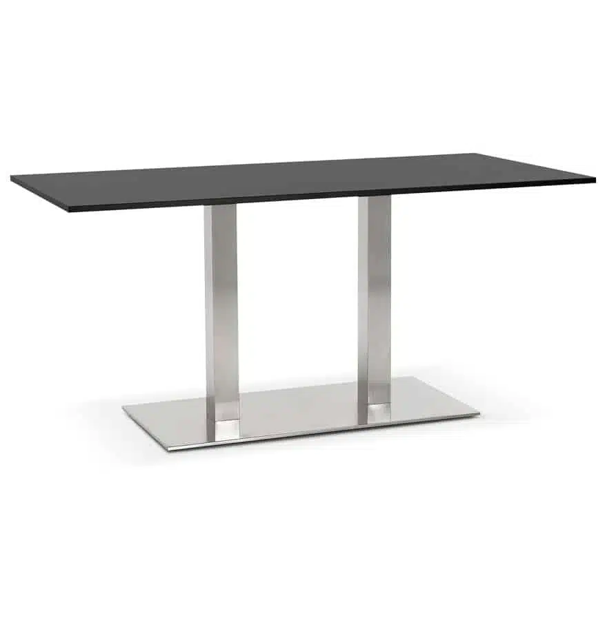 Table / bureau design 'DENVER' noir - 160x80 cm