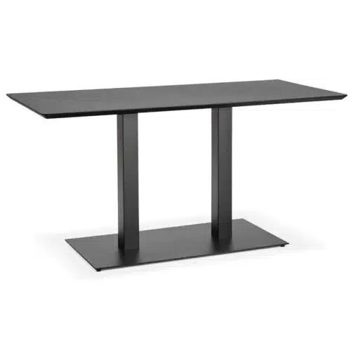 Table / bureau design 'ZUMBA' noir - 150x70 cm