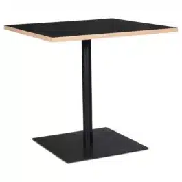 Table carrée ‘FUSION SQUARE’ noire – 80×80 cm