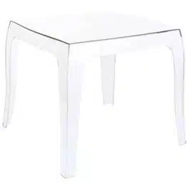 Table d’appoint ‘RETRO’ design transparente