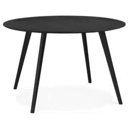 Table de cuisine ronde ‘AMY’ noire – ø 120 cm