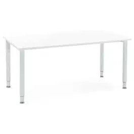 Table de réunion / bureau design ‘FOCUS’ blanc – 160×80 cm