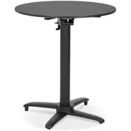 Table de terrasse pliable ‘COMPAKT’ ronde noire – Ø 68 cm