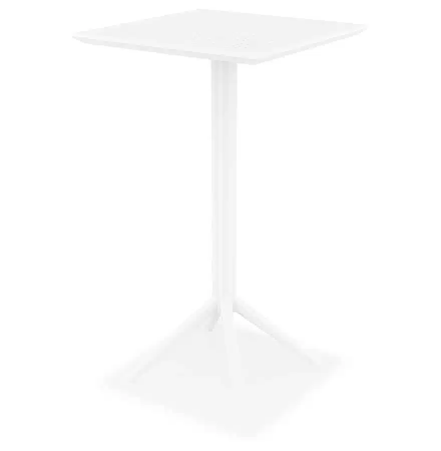 Table haute pliable 'FOLY BAR' blanche pour intérieur et extérieur