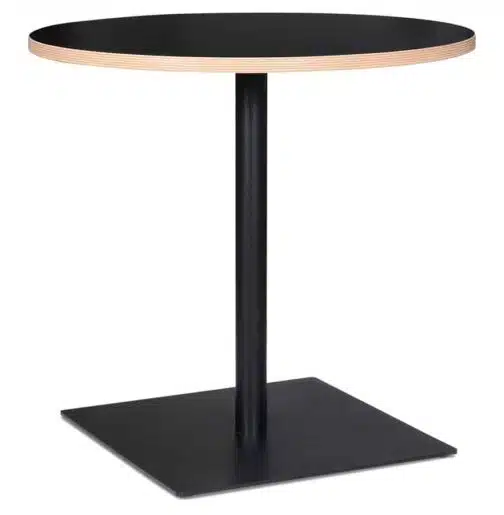 Table ronde 'FUSION ROUND' noire - Ø 80 cm