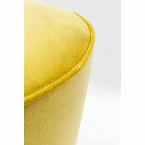 Tabouret de bar Lady Rock velours jaune Kare Design