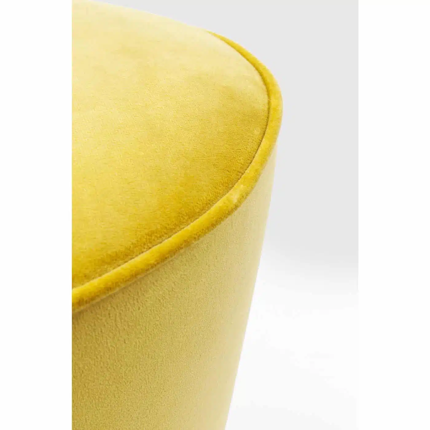Tabouret de bar Lady Rock velours jaune Kare Design