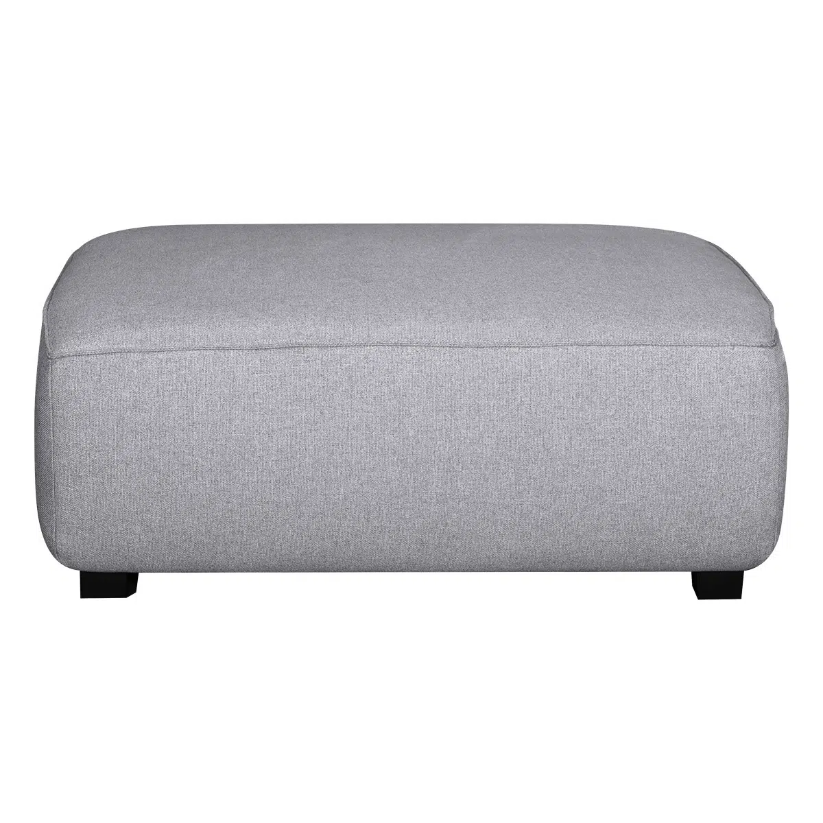 Pouf module de canapé en tissu gris clair PLURIEL
