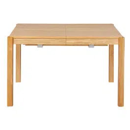 Table à manger rectangulaire  scandinave extensible bois clair chêne L125-238 cm AGALI