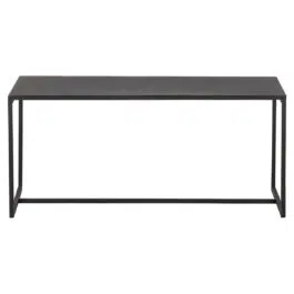 Table basse rectangulaire design métal noir L100 cm KARL