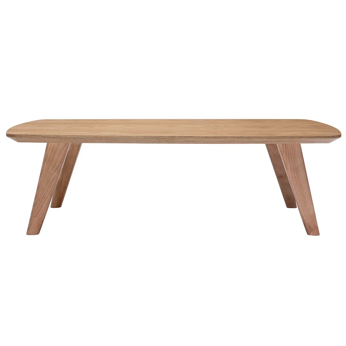 Table basse rectangulaire scandinave bois clair L120cm FIFTIES
