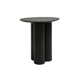 Table d’appoint design bois noir L44 cm HOLLEN