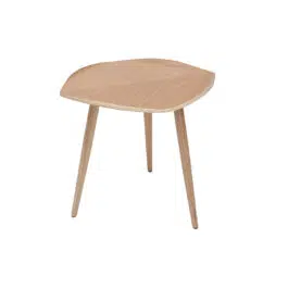 Table d’appoint forme de feuille bois clair L60 cm PHYLL