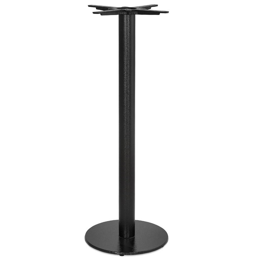 Pied de table rond 'CORTADO' 110 en métal noir intérieur/extérieur