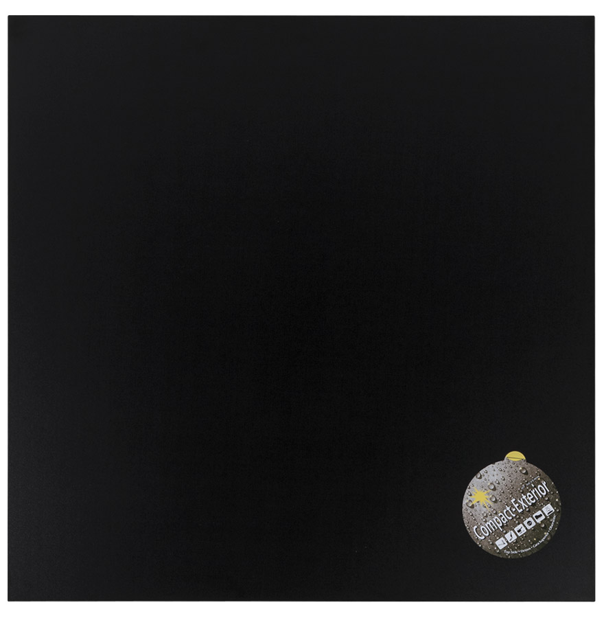 Plateau de table 'PLANO' carré 60x60cm noir en résine compressée