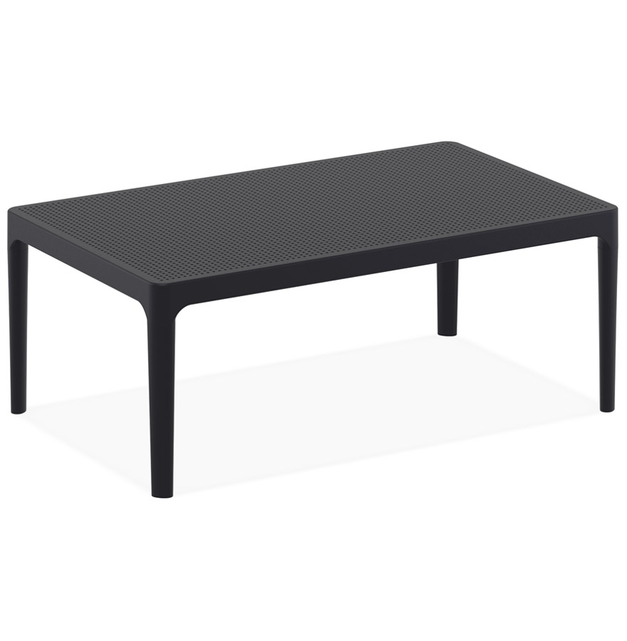 Table basse de jardin 'DOTY' noire design - 100x60 cm