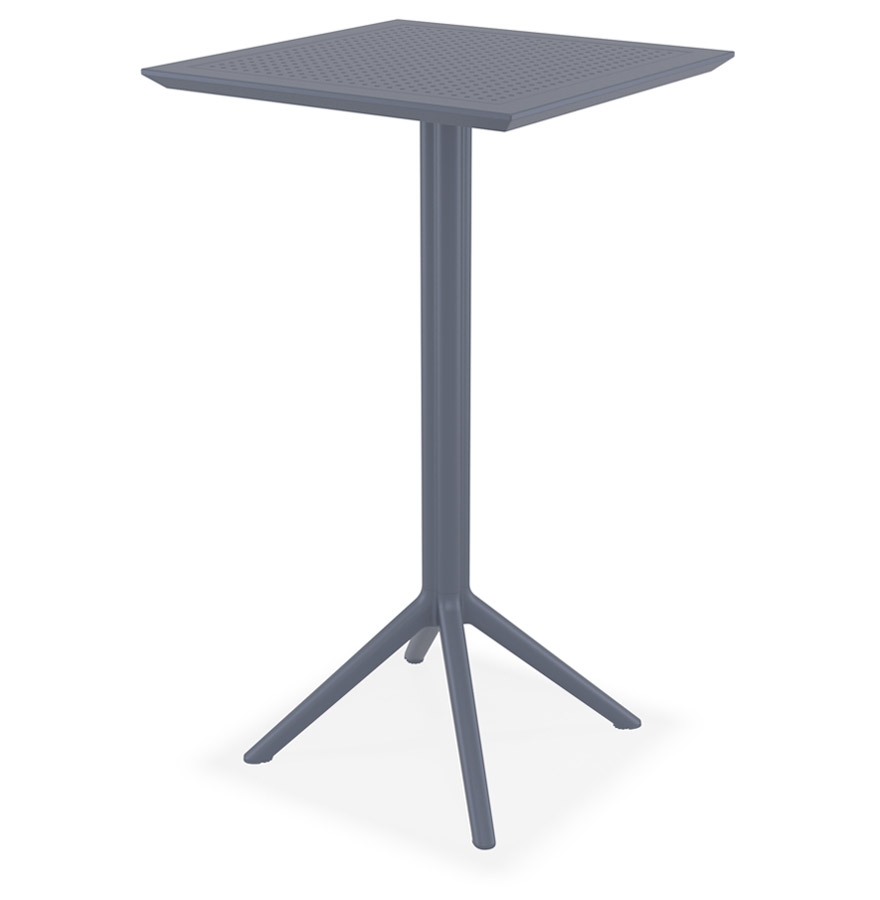 Table haute pliable 'FOLY BAR' gris foncé pour intérieur et extérieur